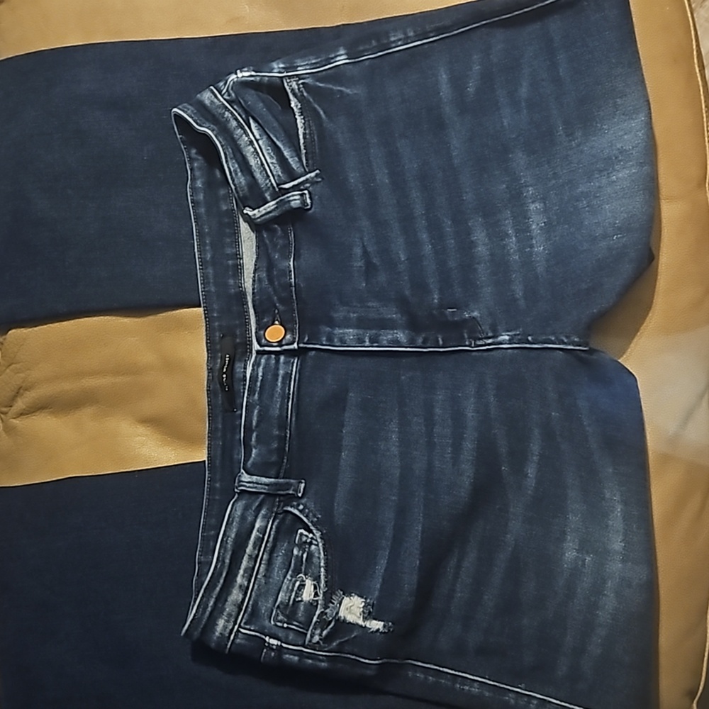 Flying Monkey Women's Boot Cut Jeans in Dark Blue Wash - Picture 3 of 4